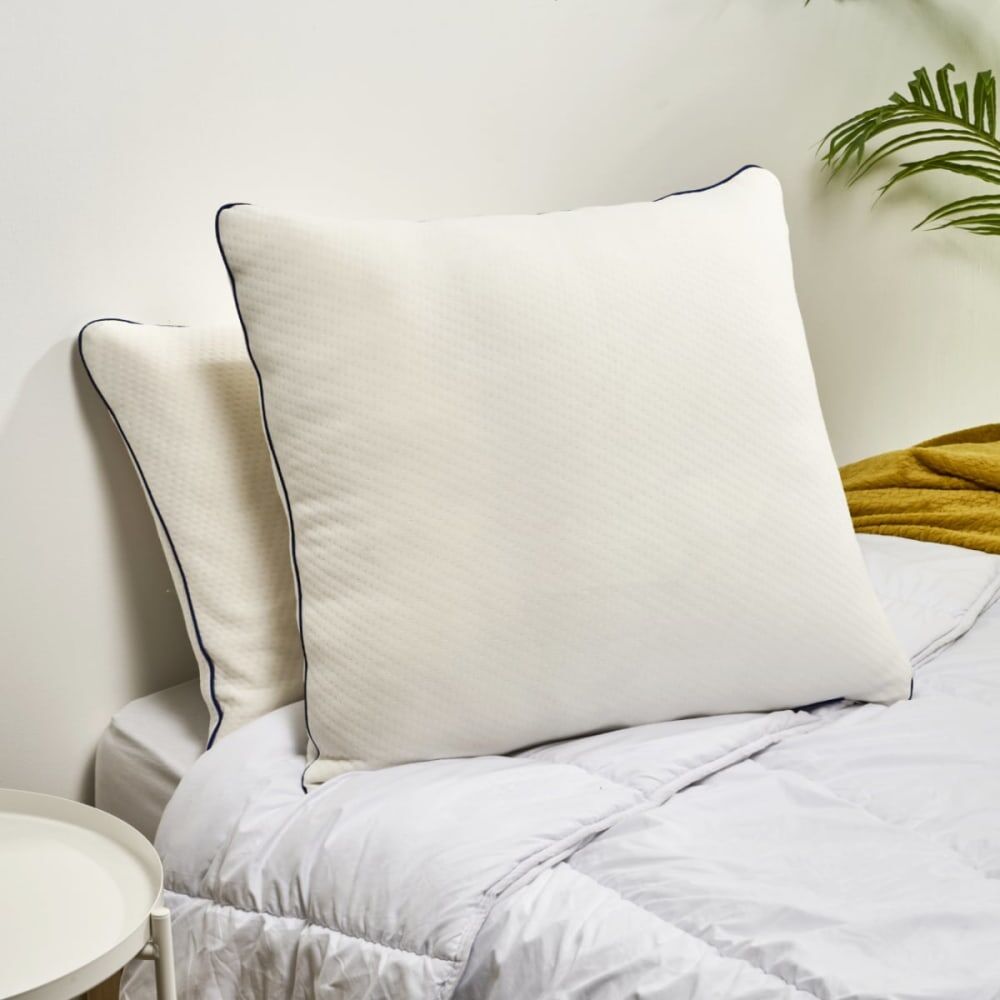 Bleu Câlin Oreiller 65x65cm mémoire de forme mixte premium Blanc 65x0x65cm