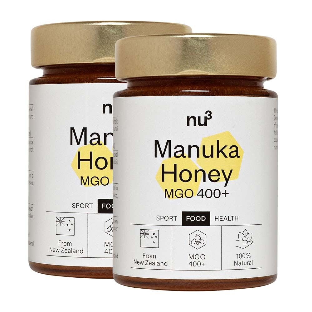 nu3 Manuka-Honig MGO 400 2x250 g Gel