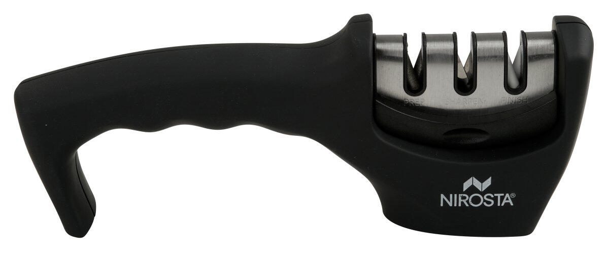 NIROSTA Messerschärfer Quick-Sharp schwarz, silber 42180