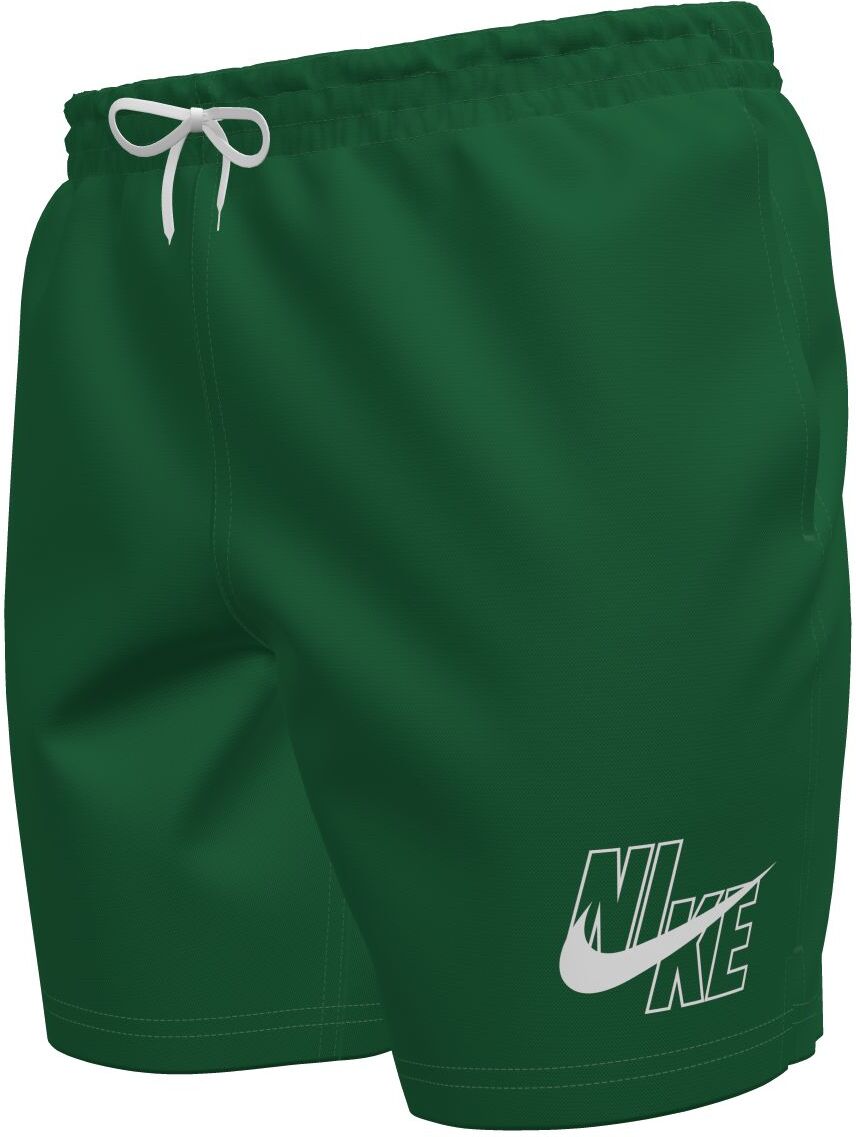 Badeshorts NIKE "5" VOLLEY SHORT", Herren, Gr. XL, N-Gr, grün (malachite), Web, Obermaterial: 100% Polyester, Badehosen Badeshorts, mit integrierter Mesh-Innenhose, mit seitlichen Taschen malachite XL, N-Gr