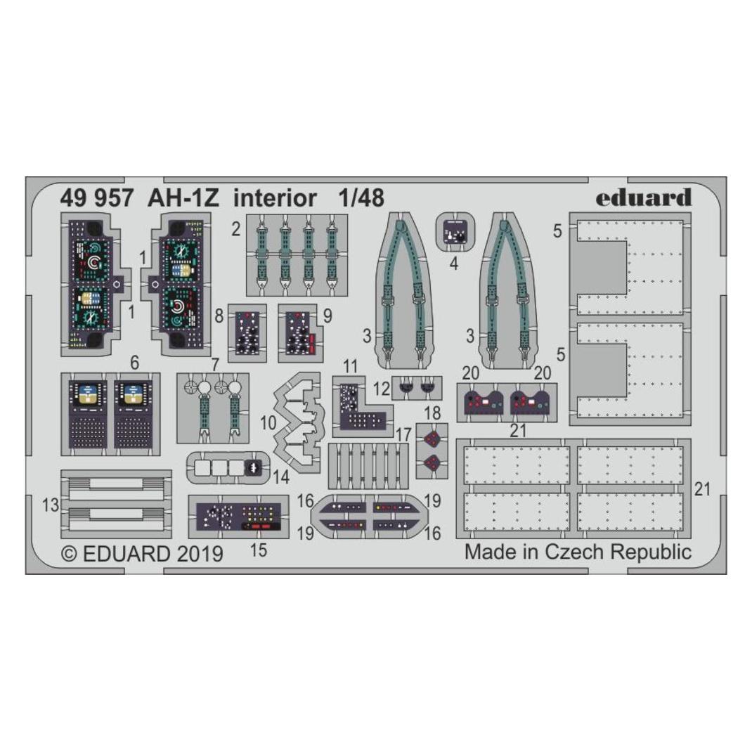 Eduard AH-1Z interior for Kitty Hawk (49957)