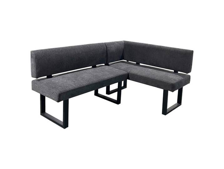 Eckbank Vancouver Grau/Schwarz