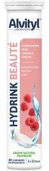 Alvityl Hydrink Beauté Goût Framboise 20 Comprimés Effervescents - Tube