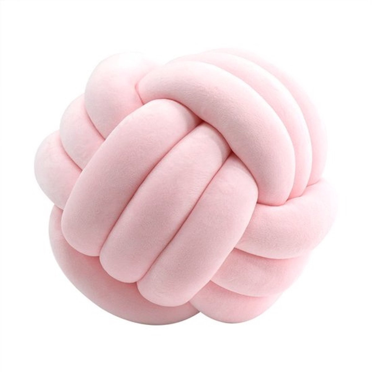 Decoratief Knoopkussen Roze - 20 cm