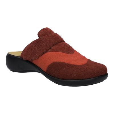 Hausschuh JOSEF SEIBEL "Korsika 308, wine-multi", Damen, Gr. 42, rot (wine, multi), Schuhe Hausschuh