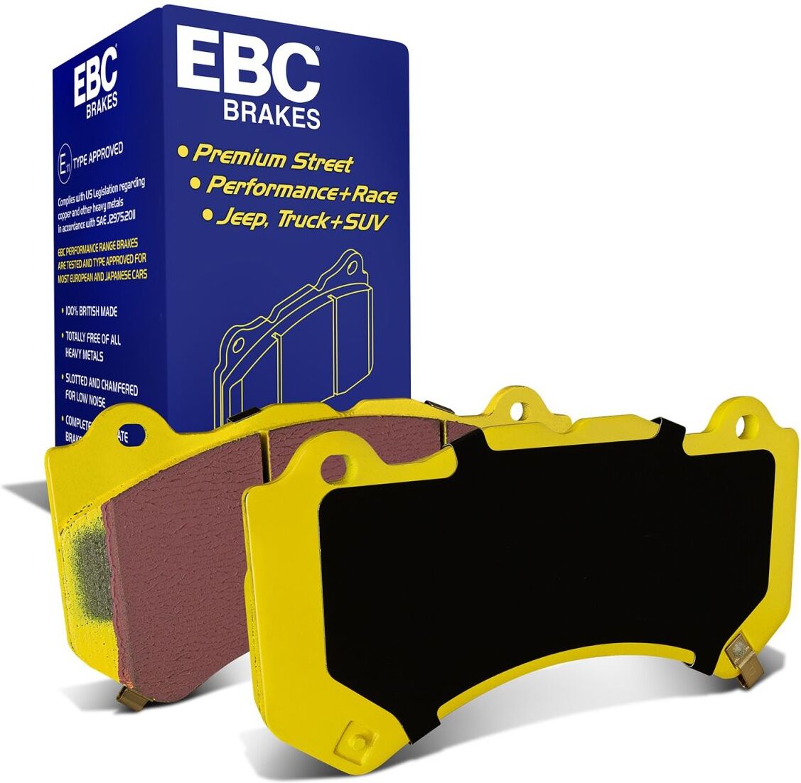 Jarrupalasarja Ebc Brakes Yellow Stuff Dp41853r, Edessä