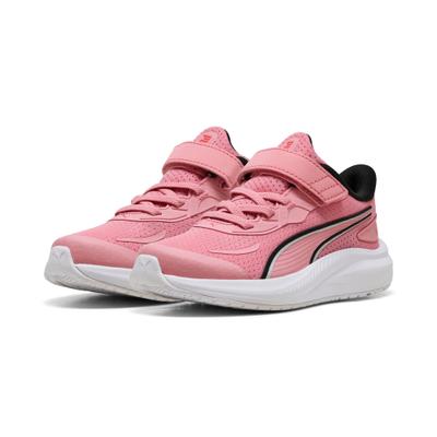 Laufschuh PUMA "SKYROCKET 2 AC PS", Kinder, Gr. 32, Textil, pink (pinkscape, puma weiß), Schuhe Laufschuh, für Sport und Freizeit, atmungsaktives Obermaterial, Klettverschluss