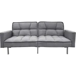 HTI-Living, Sofa + Bettsofa, Schlafsofa Brigga Leinen Grau