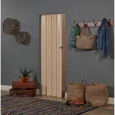 Spectrum Homestyle Marquis Maple PVC Folding Closet Door Accordion Door 36 x 80
