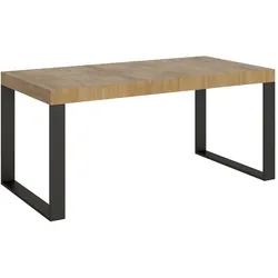 Itamoby Ausziehtisch 200/460x90 cm Tecno Natur-Eiche mit anthrazitfarbenen Beinen