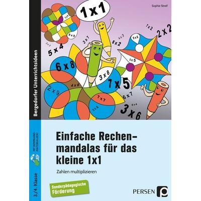Einfache Rechenmandalas für das kleine 1x1, Geheftet von Sophie Streif, Persen Verlag in der AAP Lehrerwelt GmbH, 978-3-403-20300-1