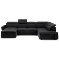 Wohnlandschaft Murillo Stoff Black
