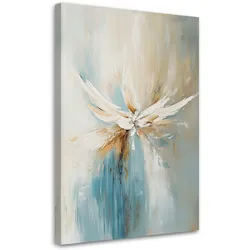 LEINWANDBILD Abstraktion Beige Türkis 60x90cm