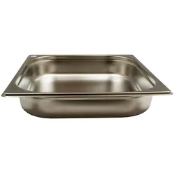 AcMax GN 2/3 Gastronormbehälter GN-Behälter Edelstahl 4 Liter Tiefe 65 mm