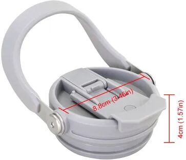 Smart Shopping Spot Portable Cup Lid With Handle & Straw For Stanley Tumblers Leak Proof & Spill Proof Replacement Cover grey