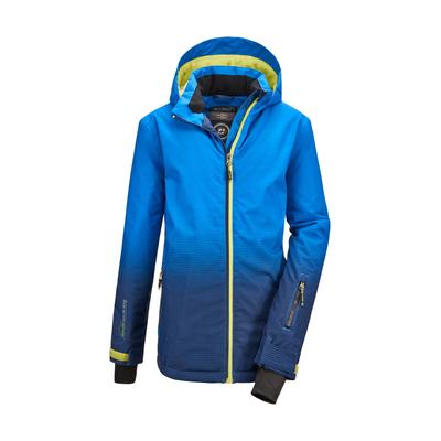 Outdoorjacke KILLTEC "Lynge BYS JCKT E", Jungen, Gr. 140, blau (royalblau), Obermaterial: 100% Polyester.Futter: 100% Polyester.Füllung: 100% Polyester, Jacken Outdoorjacke, Wasserdichte Funktionsjacke mit Schneefang und coolem Design