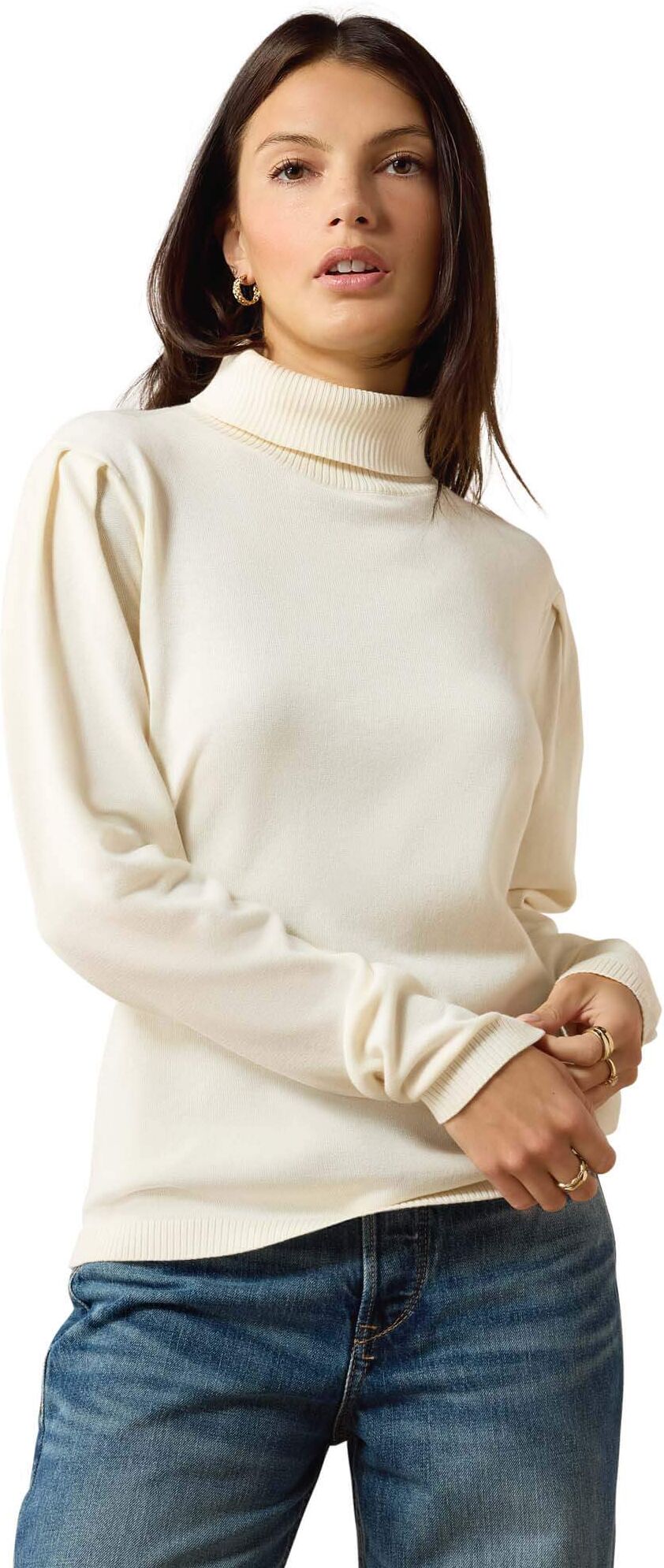 Women's Aldergate Sweater in Arctic Wolf Cotton, Size: XS by Ariat