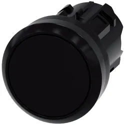 Siemens 3SU1000-0AA10-0AA0 Drucktaster, 22mm, rund, Kunststoff, schwarz, Druckknopf 3SU10000AA100AA0