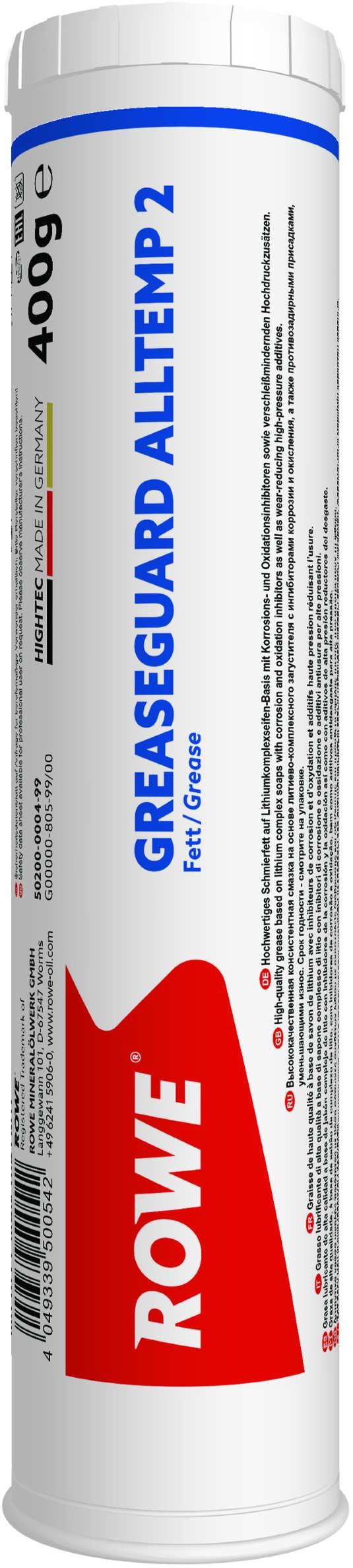 Rowe Fett Hightec Greaseguard Alltemp 2 [0,4 Kg] 50200-0004-99 0.4l