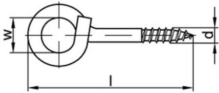 Starke Deckenhaken m. HolzGewinde St. Typ 18 9 x 140 gal Zn gal Zn S ; Industrial Quality Supplies (881440100090140)