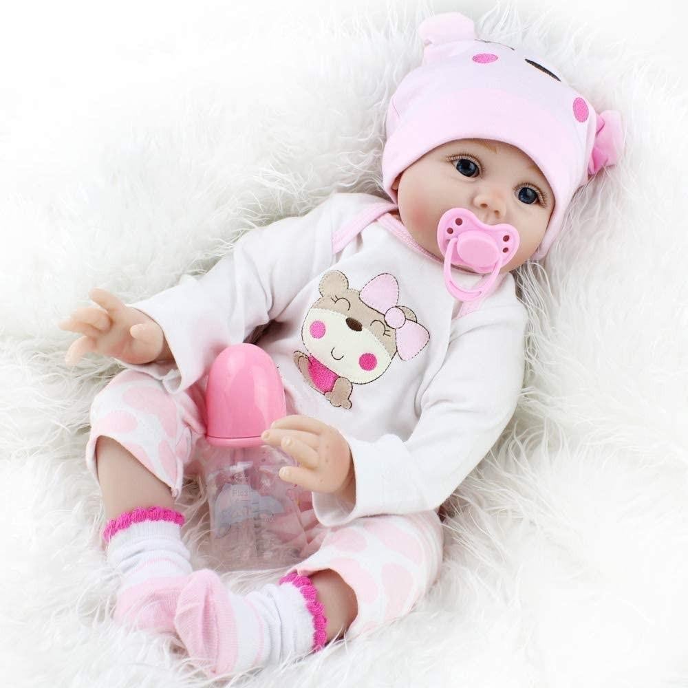 Realistische Reborn Baby Pop - 55 cm Siliconen Meisje