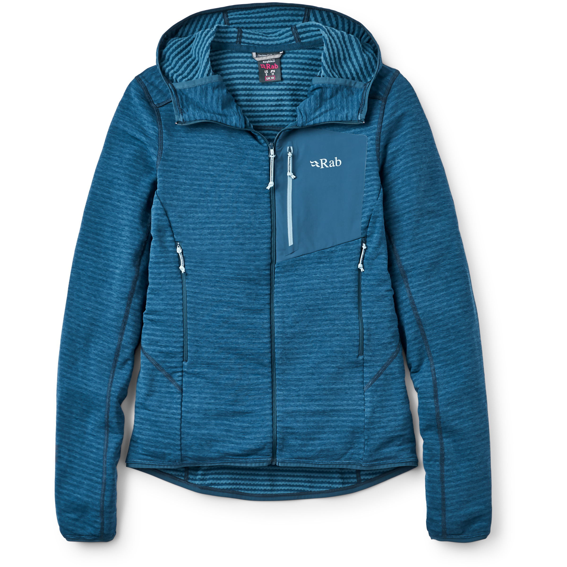 Rab Ascendor Light Damen Fleecejacke blau Größe S Trekking Elastisch