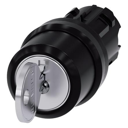 Siemens RONIS key-operated switch, 22mm, lock (3SU1000-4BL11-0AA0)