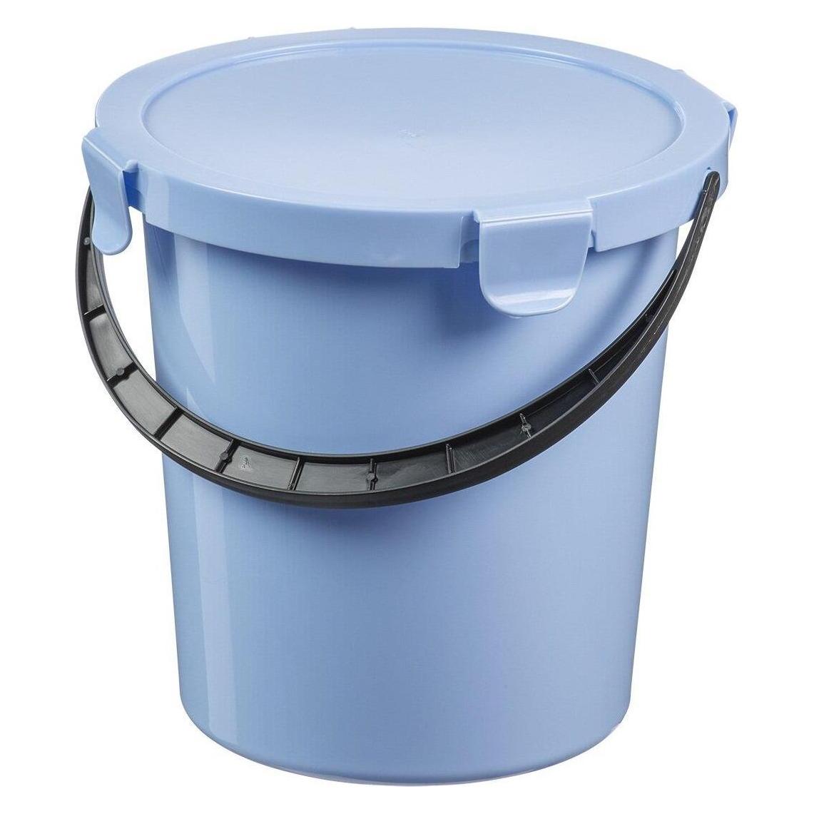 Plast team Pflckeimer mit Deckel, 5 Liter, hellblau (5 l) (60780808)