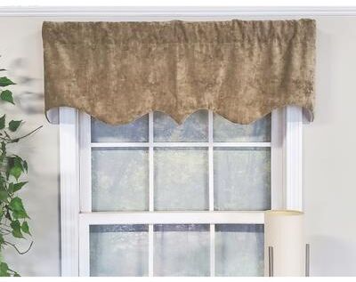 RLF Home Design Karly Suede Regal Window Valance
