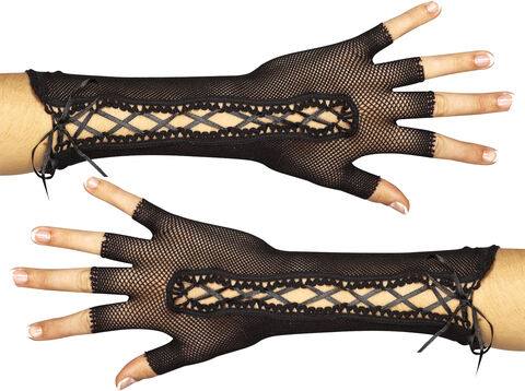 Schnür-Netz-Handschuhe