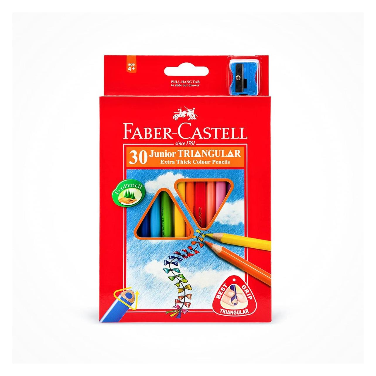 Faber-Castell Dreikant-Buntstifte Jumbo, 30er Etui (30x) (116530)
