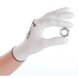 HYGOSTAR Arbeitshandschuhe Ultra Flex Finger 7 weiß