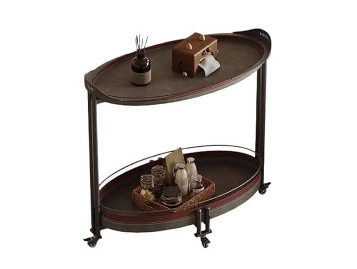 YCCHAH Sofatisch Wohnzimmer Trolley Beweglichen Sofa Seite Tisch Licht Luxus Kreative Kunst Schlafzimmer Nacht Wohnzimmer-Beistelltisch