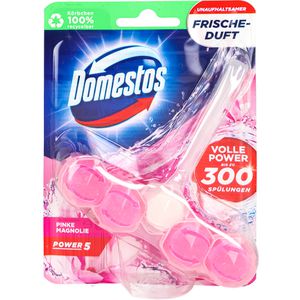 Domestos WC-Duftspüler Power 5, Pinke Magnolie, Einhänger mit Stein