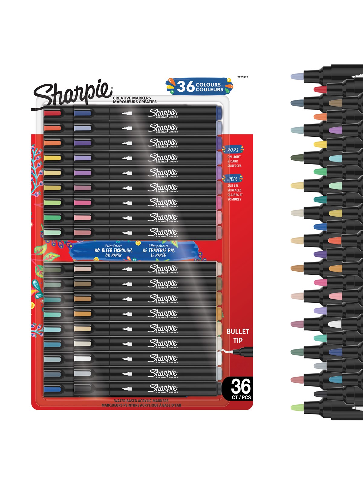 Sharpie Creative Acrylic Marker Assorted Colours Bullet tip 36-Blister