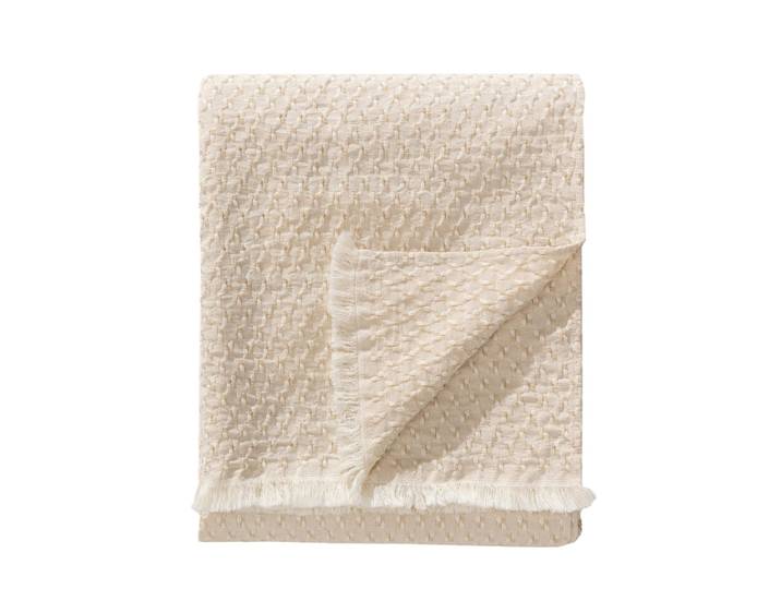 Plaid beige 130x180