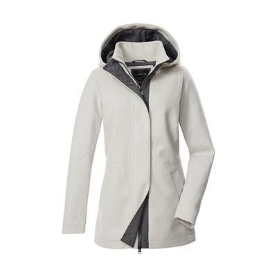 Funktionsjacke "GW 78 WMN JCKT", Damen, Gr. 36, grau, Oberseite: 100% Polyester.Rückseite: 100% Polyester.Futter: 100% Polyester, G.I.G.A. DX BY KILLTEC, Jacken Funktionsjacke, Wärmende, windabweisende Jacke mit 2-Wege-Reißverschluss