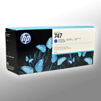 HP Tinte P2V85A 747 chromatic blue