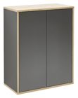 FACKELMANNGMBH FINN D-Midi 60x75x30 Anth-AsEi,2T, Push 10002953