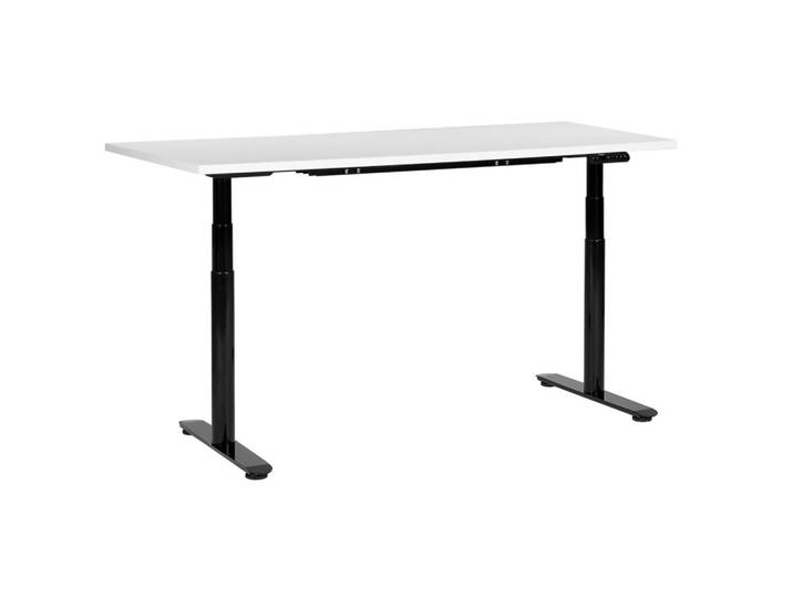 SCHREIBTISCH weißschwarz 160/72 cm elektrisch höhenverstellbar Destin IV
