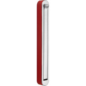 SO-TECH Garderobenhaken Harz, 120798, chrom matt / rot, Einzelhaken aus Metall, klappbar