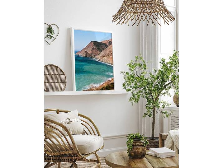 Bild Big Sur Rahmen: Buche Massiv, lackiert Abdeckung: Acrylglas Multicolor 42 x 52cm
