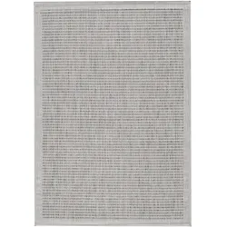 Balkonteppich Einfarbig Wetterfest Waschbar Strapazierfähig Terrasse Garten Schadstoffgeprüft Grau 240x340 cm – ORIANA von Kadima Design