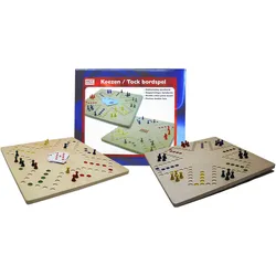 Hot Toys HOT Games Houten Keezen Bordspel 4-6 personen (Deutsch, Englisch, Französisch, Niederländisch, 4 - 6 Spieler)