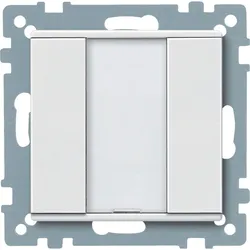 Schneider Electric MTN627519 Taster 1fach plus, polarweiß, System M