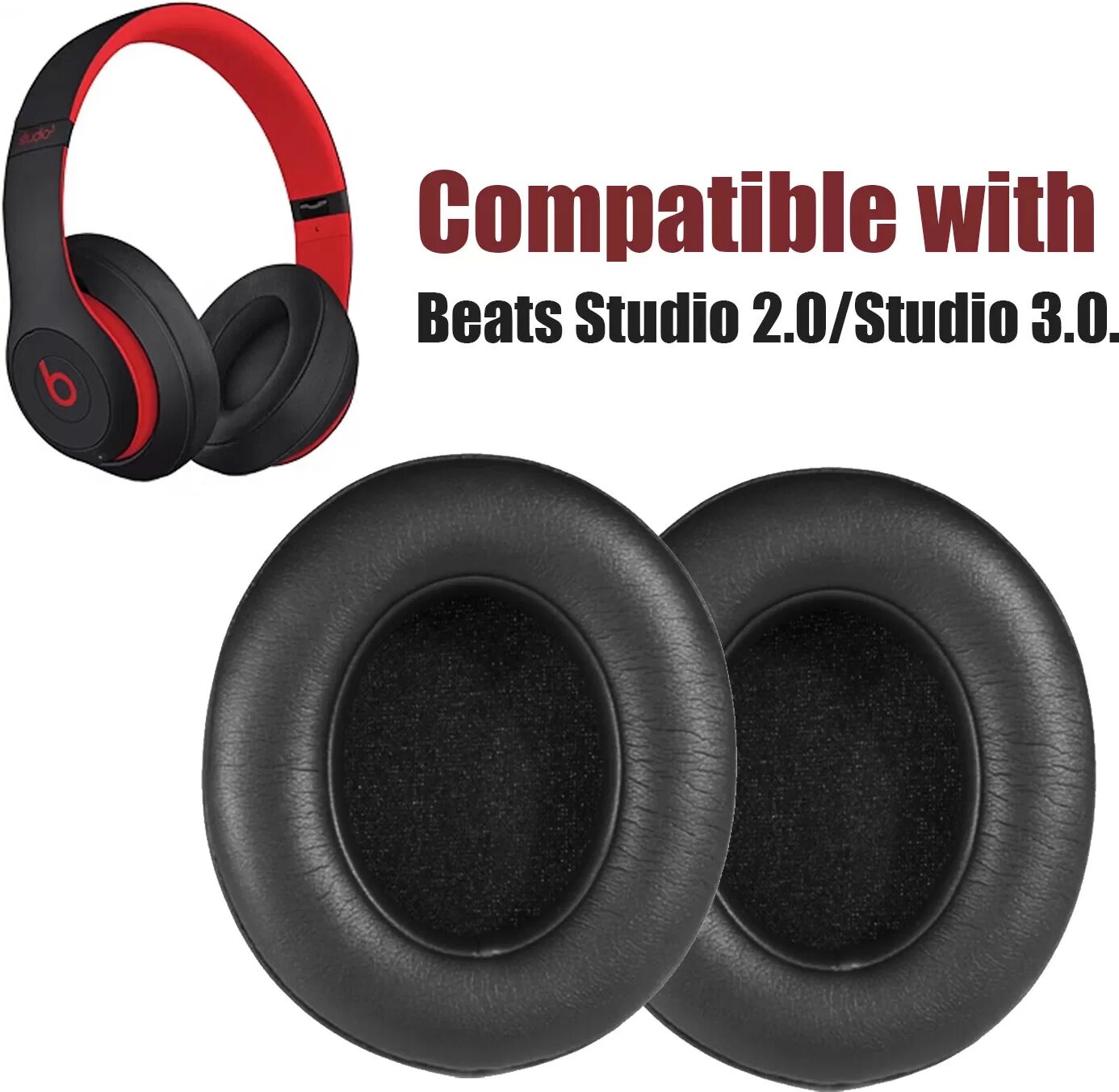 INF Echtleder-Ohrpolster für Beats Studio 2.0/Studio 3.0