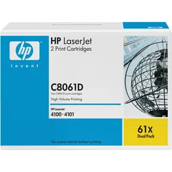 HP, Toner, C8061D Twin Pack (BK)