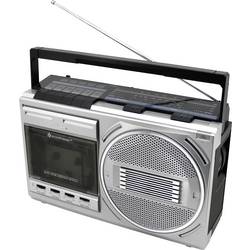 soundmaster Kassettenradio FM, MW Kassette, USB, UKW, MW, KW, Bluetooth®, AUX Schwarz, Silber RR20SI