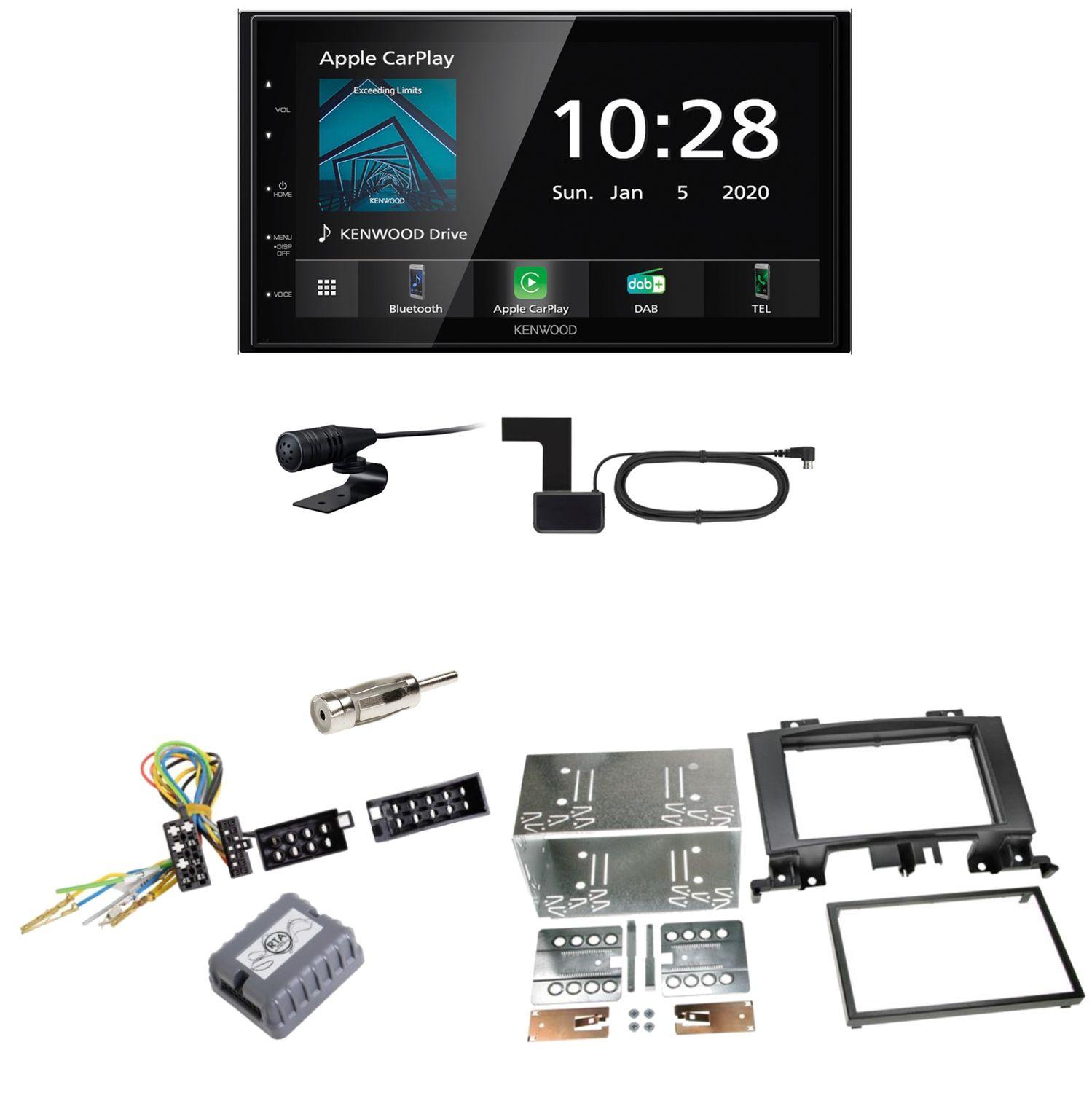 Kenwood DMX5020DABS Android Auto Einbauset für Mercedes Sprinter W906 Crafter