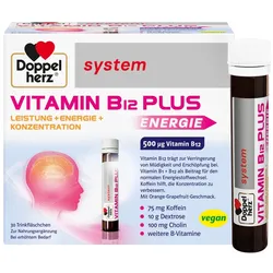 Doppelherz system Vitamin B12 Plus Leistung + Energie + Konzentration 30X25 ml